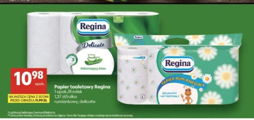 Papier toaletowy Regina Delicate +1 wariant