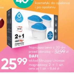 Wkład filtrujący Unimax magnezowy Dafi Mg+ 3-pak
