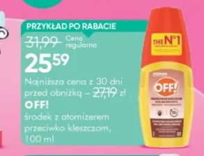 Środek z atomizerem przeciwko kleszczom Off!