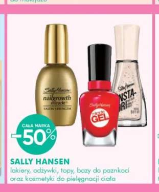 Lakiery, odżywki, topy, bazy do paznokci oraz kosmetyki do pielęgnacji ciała Sally Hansen +3 warianty
