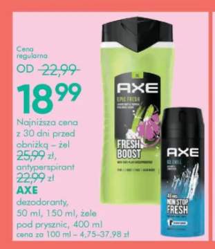 Żel pod prysznic Axe Epic Fresh +1 wariant
