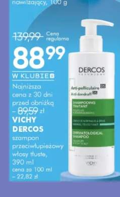 Szampon przeciwłupieżowy Vichy Dercos do włosów tłustych