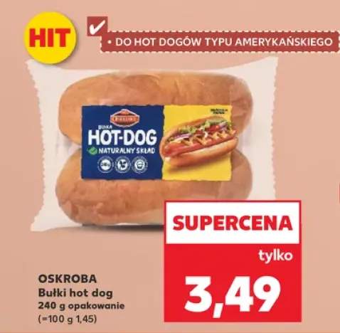 Bułki do hot dogów Oskroba