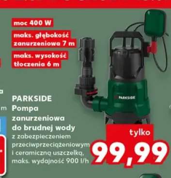Pompa zanurzeniowa do brudnej wody Parkside