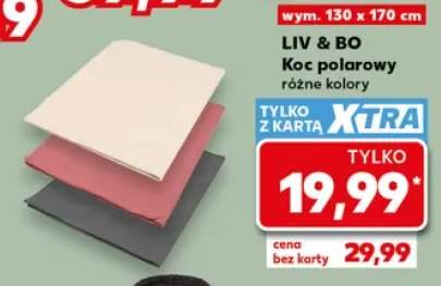 Koc polarowy Liv & Bo 130x170 cm