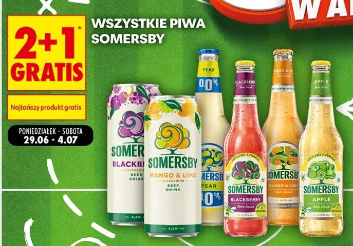 Piwo Somersby Blackberry +5 wariantów