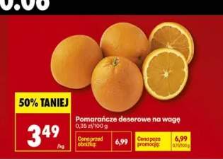 Pomarańcze deserowe na wagę