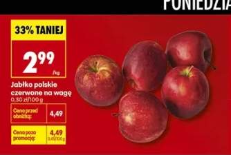 Jabłko polskie czerwone na wagę