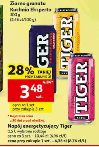 Napój energetyzujący Tiger Classic +2 warianty