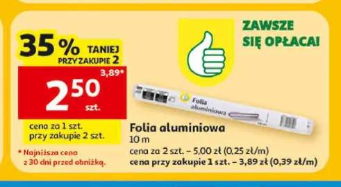 Folia aluminiowa Auchan