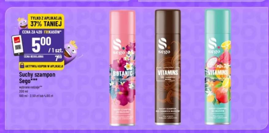 Suchy szampon Sego Vitamins +2 warianty