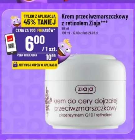 Krem przeciwzmarszczkowy z retinolem Ziaja