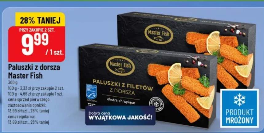 Paluszki z filetów z dorsza Master Fish