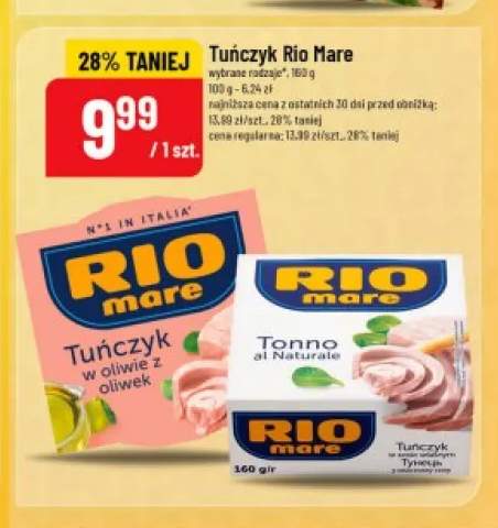 Tuńczyk w oliwie z oliwek Rio Mare +1 wariant