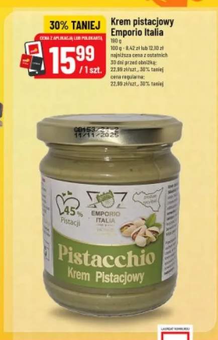 Krem pistacjowy Emporio Italia