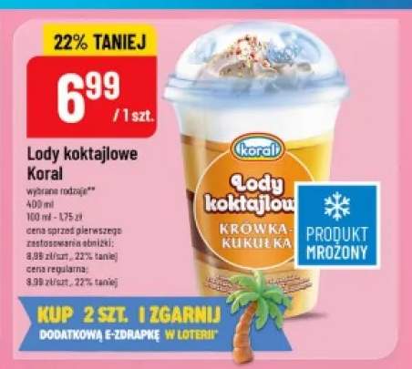Lody koktajlowe Koral