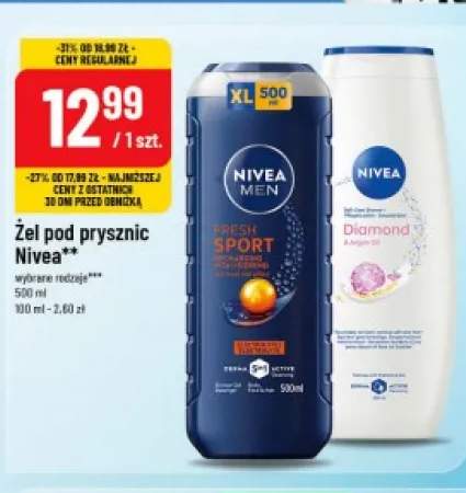 Żel pod prysznic Nivea Men Fresh Sport +1 wariant