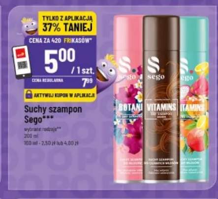 Suchy szampon Sego Botanical +1 wariant