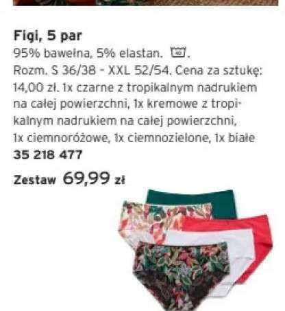 Figi damskie Tchibo 5-pak