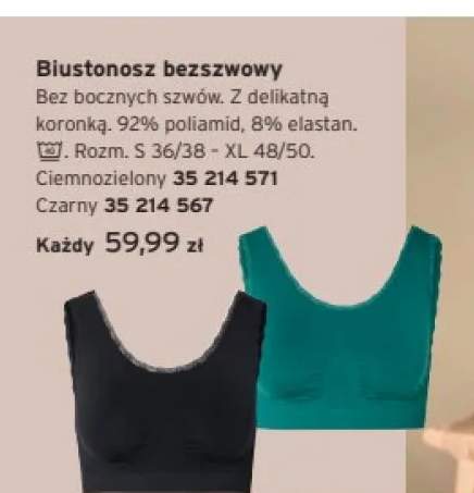 Biustonosz bezszwowy