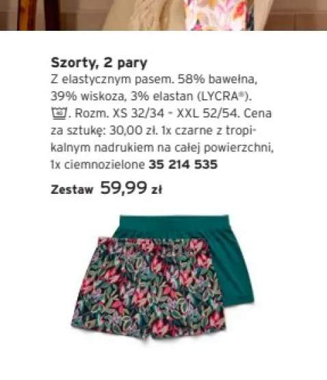 Szorty damskie Tchibo 2-pak