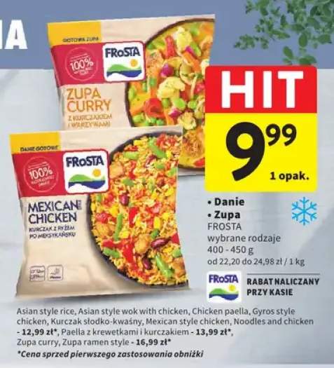Danie mrożone Asian style rice Frosta +9 wariantów