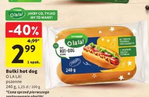 Bułki hot dog pszenne O la la!
