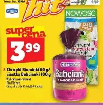 Chrupki kukurydziane spirale Biominki +1 wariant