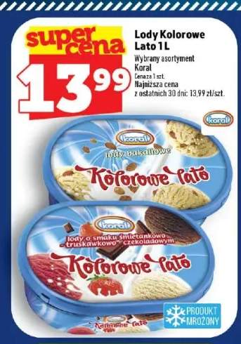 Lody Kolorowe Lato Koral +2 warianty