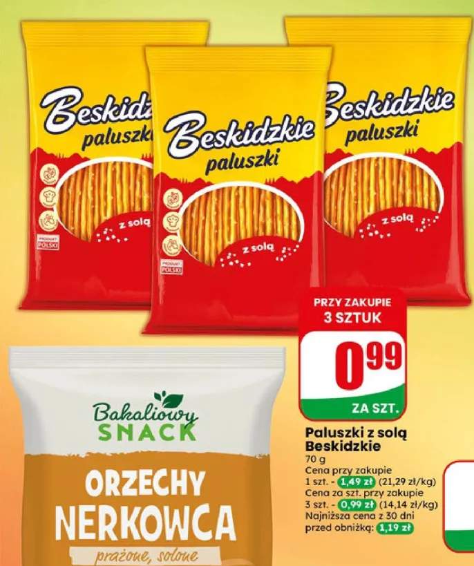 Paluszki z solą Beskidzkie