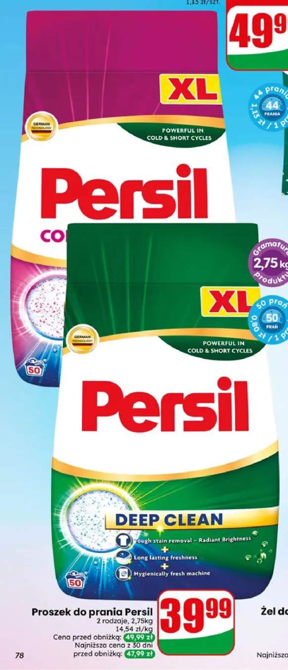 Proszek do prania Persil Regular Deep Clean +1 wariant
