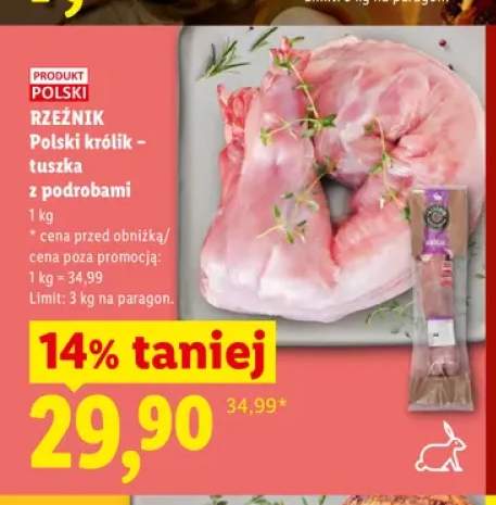 Tuszka z królika z podrobami Rzeźnik