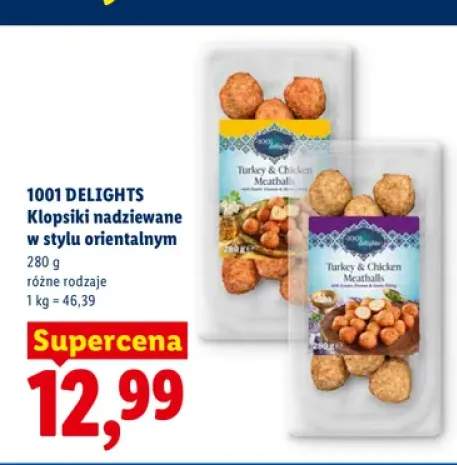 Klopsiki nadziewane w stylu orientalnym z serkiem śmietankowym i czosnkiem 1001 Delights +1 wariant