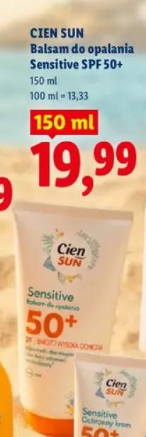 Balsam do opalania Sensitive Cien Sun SPF 50+