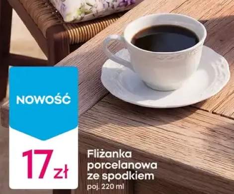 Filiżanka porcelanowa ze spodkiem 220 ml