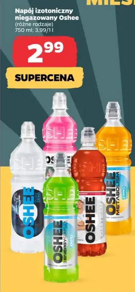 Napój izotoniczny niegazowany Oshee Pure Zero +4 warianty