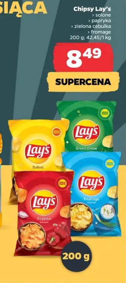 Chipsy Lay's solone +3 warianty