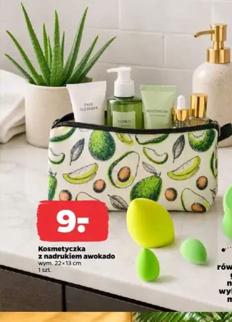 Kosmetyczka z nadrukiem awokado