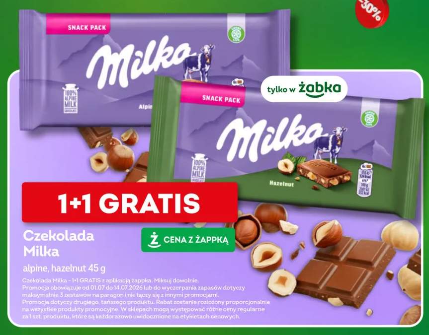 Czekolada Milka Alpine Milk +1 wariant