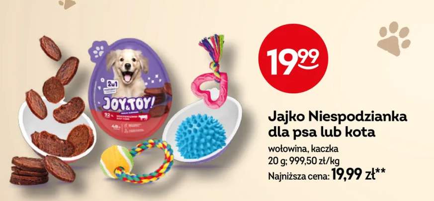 Jajko Niespodzianka dla psa lub kota wołowina JoyToy! +1 wariant