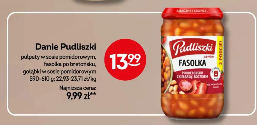 Danie Pudliszki fasolka po bretońsku +2 warianty