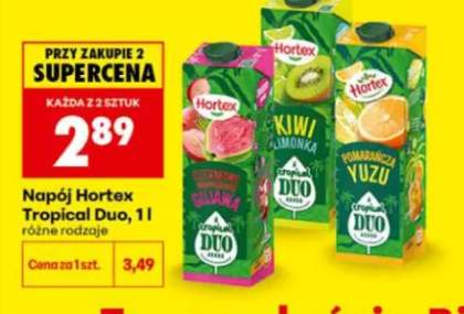 Napój Hortex Tropical Duo Pomarańcza Yuzu +2 warianty