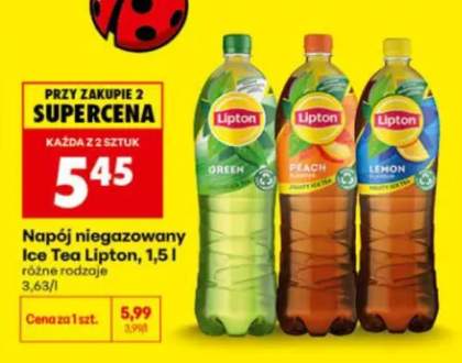 Napój niegazowany Ice Tea Lipton Peach +2 warianty