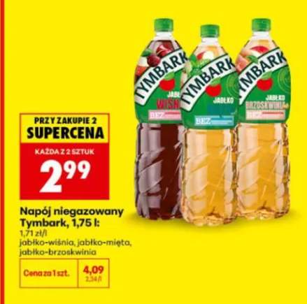 Napój niegazowany Tymbark jabłko-wiśnia +2 warianty
