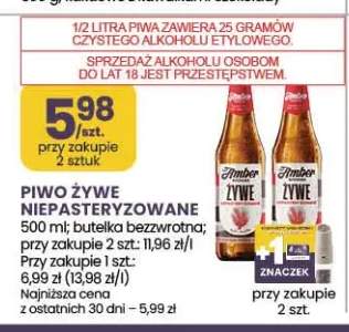 Piwo Żywe niepasteryzowane Amber