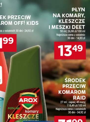 Płyn na komary kleszcze i meszki Deet Arox