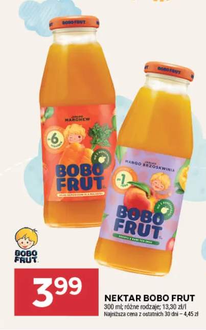 Nektar Bobo Frut Marchew +1 wariant
