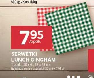 Serwetki lunch Gingham