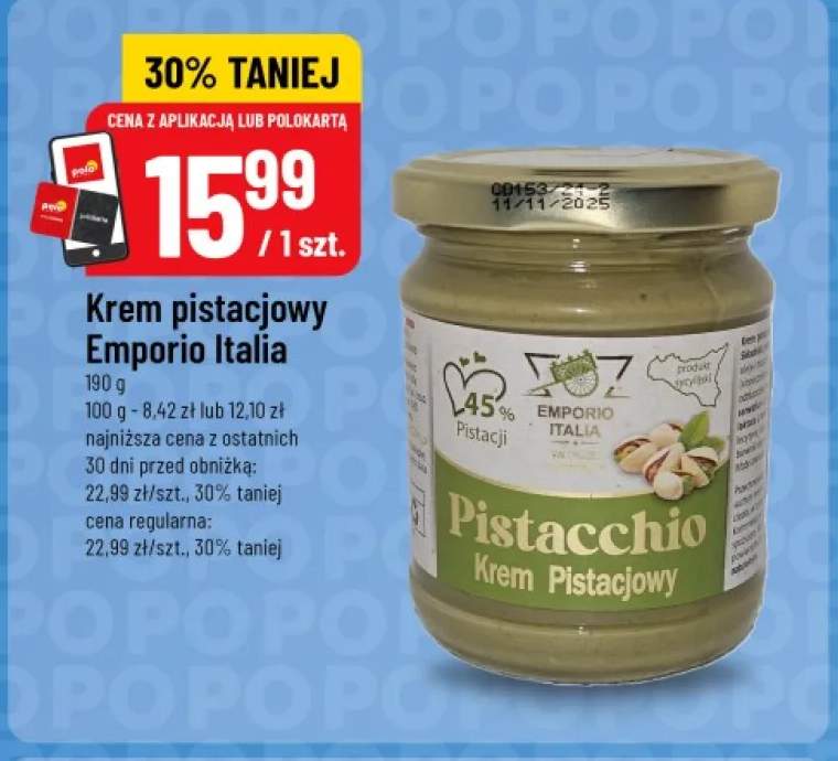 Krem pistacjowy Emporio Italia