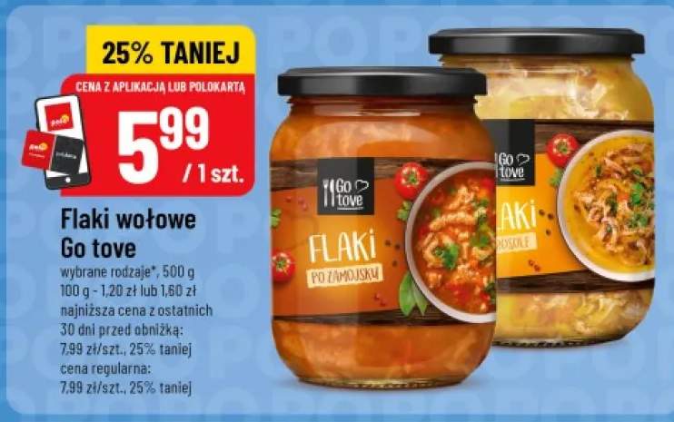 Flaki wołowe w rosole Go tove +1 wariant